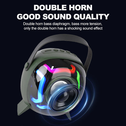 Haut-Parleur Bluetooth Portable avec Microphone Super Bass - مكبر صوت محمول مع ميكروفون لاسلكي وصوت نقي