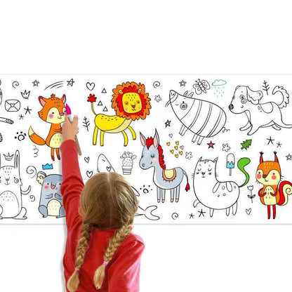 Rouleau de papier à colorier pour enfants 500*30 - ورق تلوين للأطفال