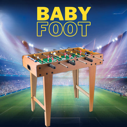 Babyfoot en Bois 6 poignées 18 joueurs - لعبة البابيفوت الخشبية الكلاسيكية