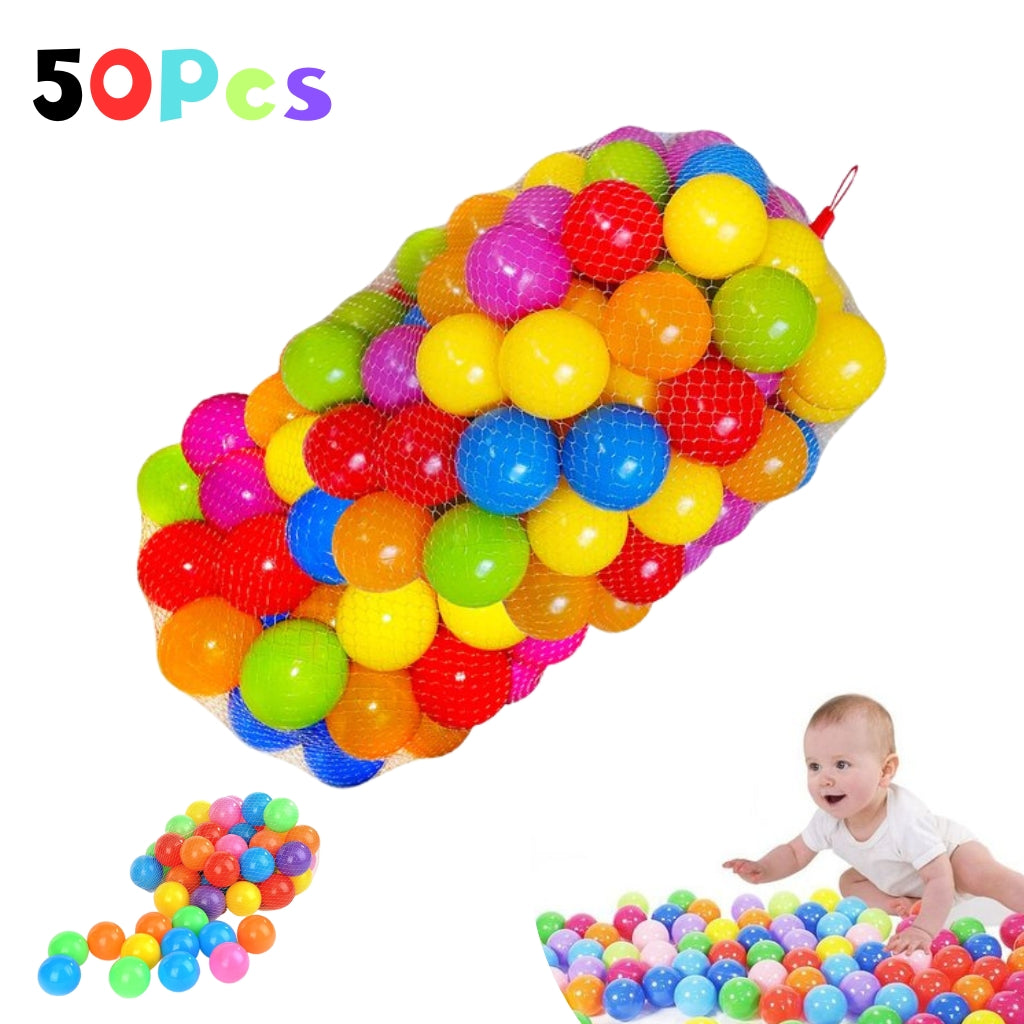 Sac de 50 balles De Jeux multicolore avec Diamètre 75 Mm تنزوت