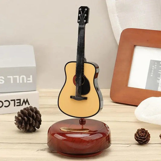 Mini instrument de musique rétro GUITARE, boîte à musique Décoration تنزوت