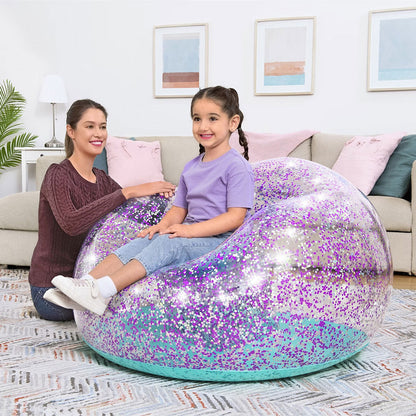 Fauteuil Gonflable Géant Glitter Dream114x112x66 cm Bestway 75115 – أريكة قابلة للنفخ