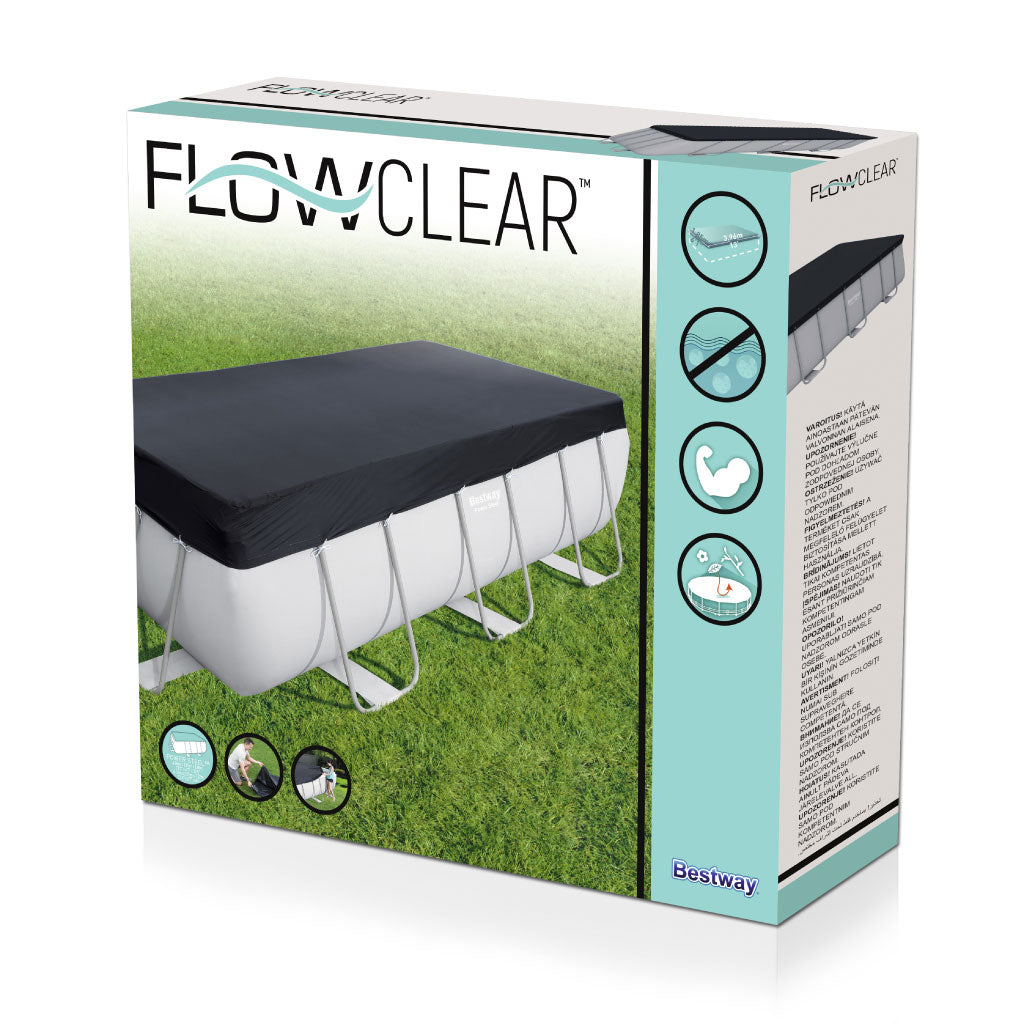 Bache Piscine Rectangulaire en Polypropylène 412x201cm Bestway 58232 – غطاء مسبح