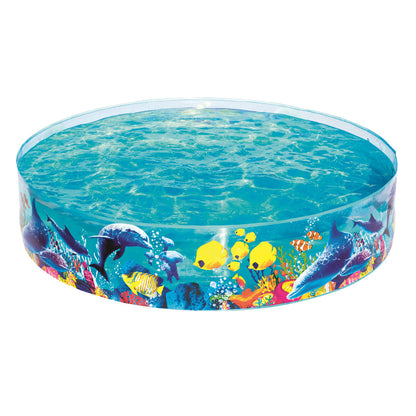 Piscine AquariumRonde en Vinyle et PVC Transparente Pour Enfants 183x38cm#55030