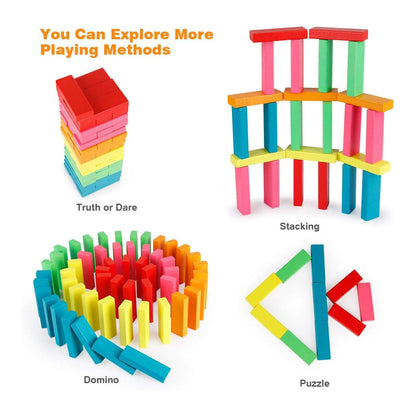 Jeu de blocs de construction colorés à faire tomber 30pcs - لعبة هدم الأبراج
