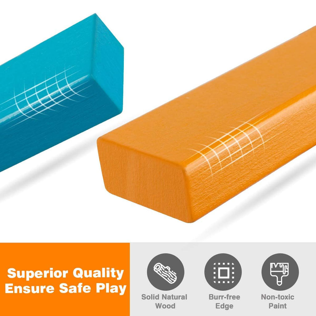 Jeu de blocs de construction colorés à faire tomber 30pcs - لعبة هدم الأبراج