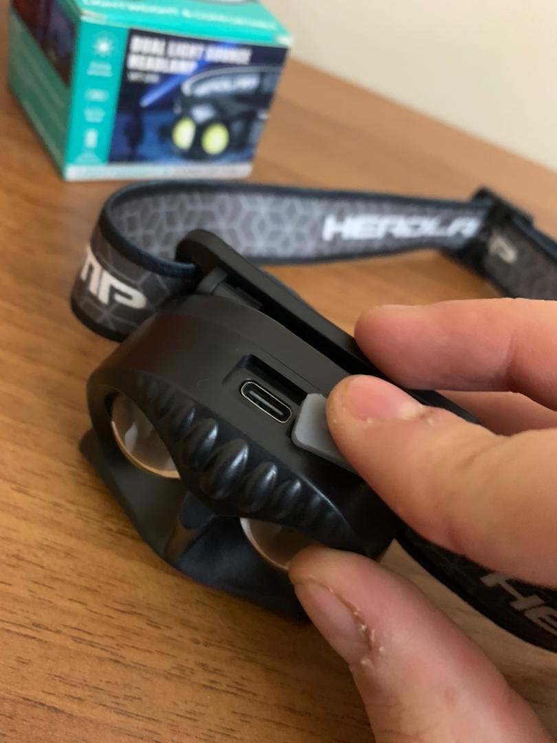 Hibou Lampe frontale LED rechargeable 1500 lumens, 5 modes, étanche IPX4