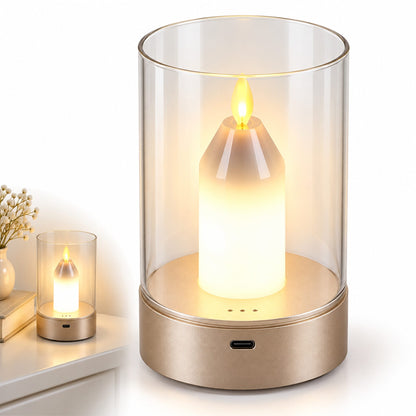 Bougie LED sans Flamme Rechargeable avec Détecteur de Gestes - شمعة بدون لهب قابلة للشحن بتحكم بإشارة اليد