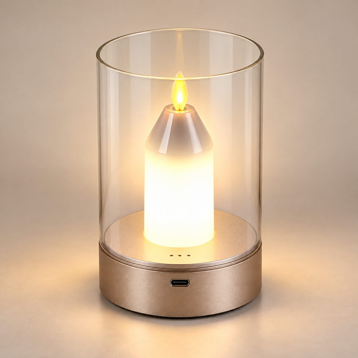 Bougie LED sans Flamme Rechargeable avec Détecteur de Gestes - شمعة بدون لهب قابلة للشحن بتحكم بإشارة اليد