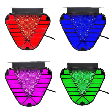 Feu arrière clignotant triangulaire à LED multicolore 2PCS – مصباح إشارة متعدد الألوان