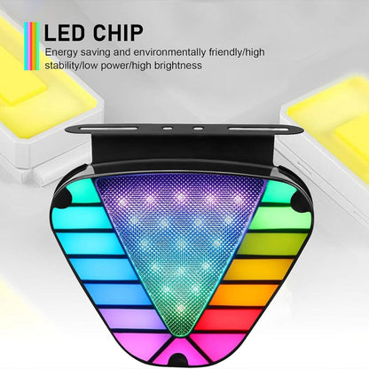 Feu arrière clignotant triangulaire à LED multicolore 2PCS – مصباح إشارة متعدد الألوان