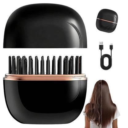 Brosse Lissante Chauffante Sans Fil HB-208 - مشطة شعر حرارية لاسلكية محمولة للتمليس السريع