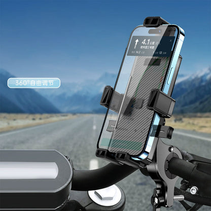 Support De Téléphone Portable pour Bicyclette et Motocross Rotatif 360 Dégrée – حامل هواتف للدراجات