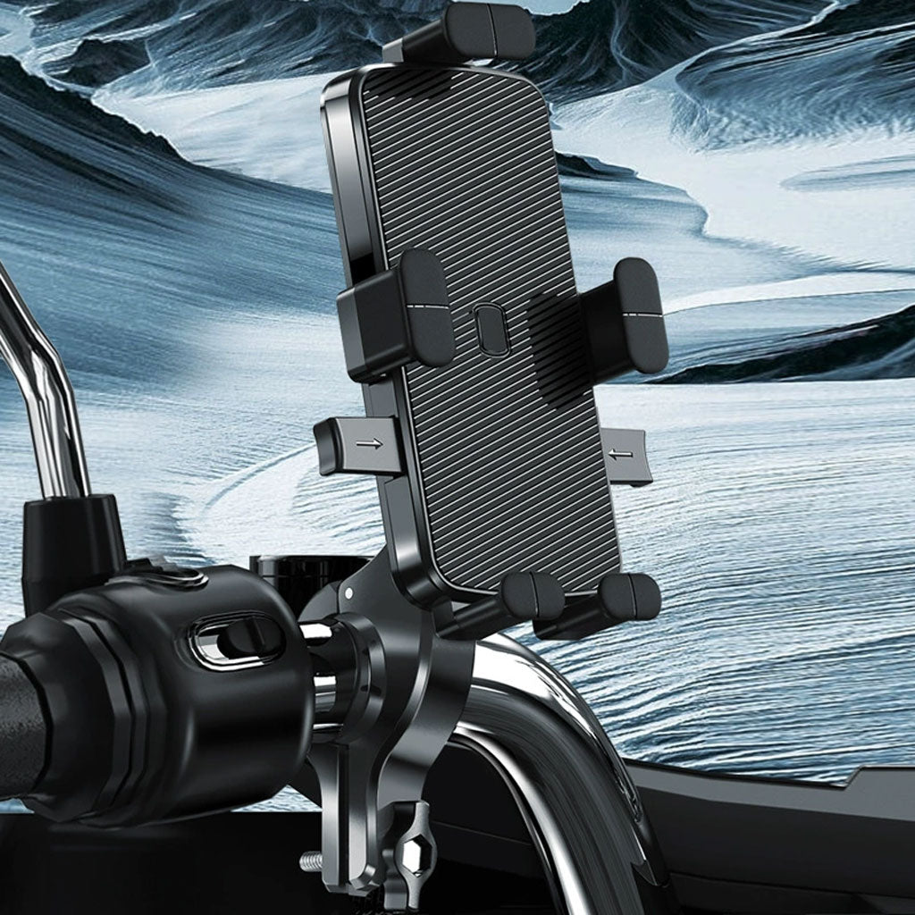 Support De Téléphone Portable pour Bicyclette et Motocross Rotatif 360 Dégrée – حامل هواتف للدراجات