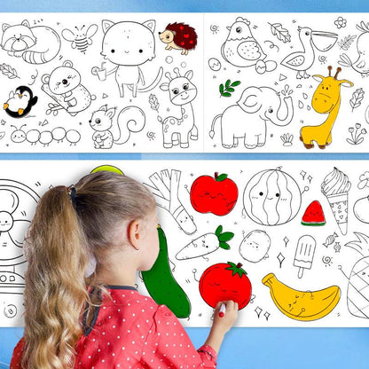 Rouleau de papier à colorier pour enfants 500*30 - ورق تلوين للأطفال