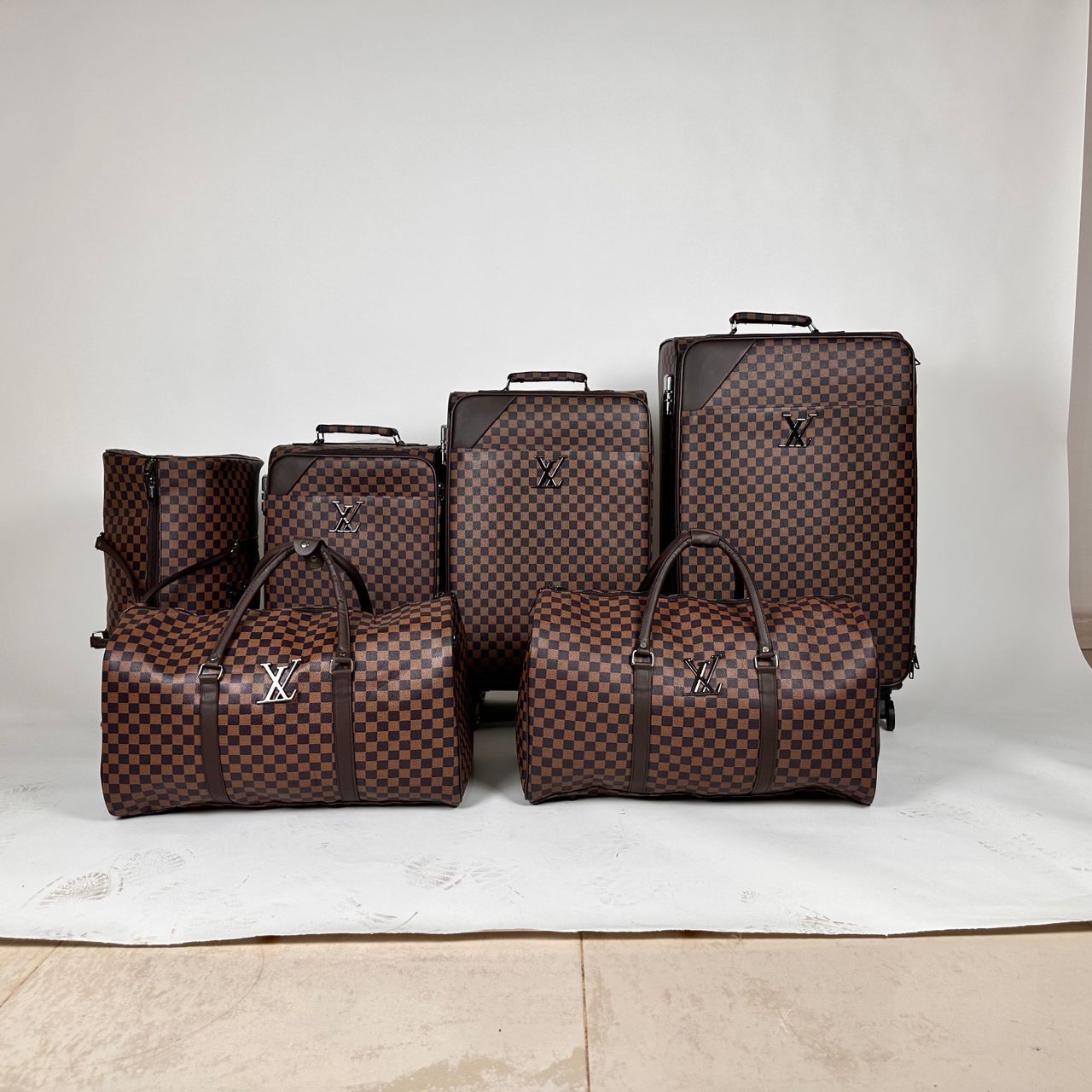 Pack de Valise 6Pcs de Haute Qualité Motif LV