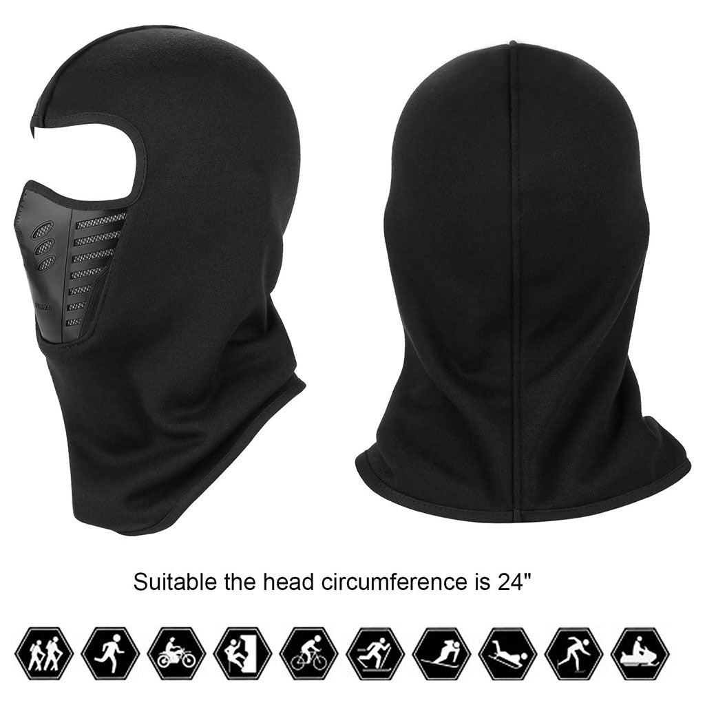 Cagoule d’hiver Excefore en polaire avec maille filet coupe-vent – قناع وجه شتوي