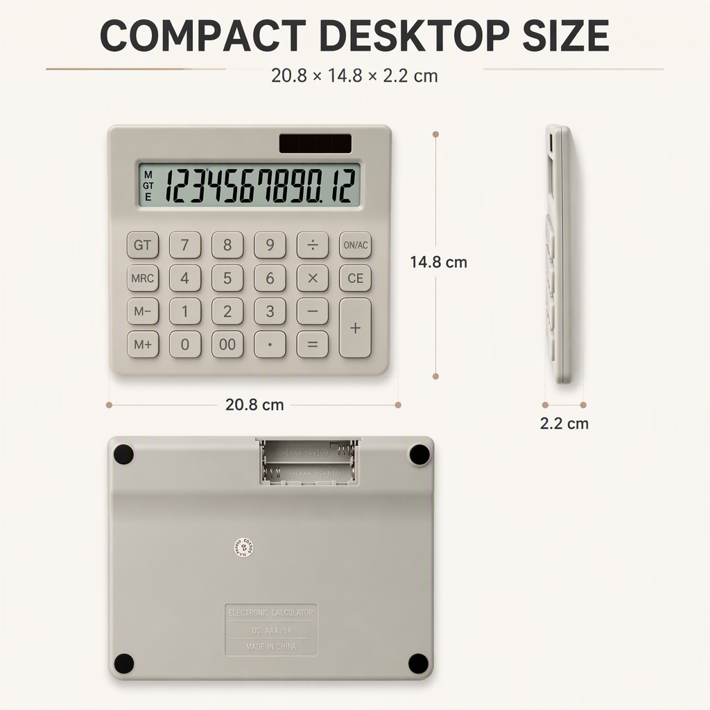 Calculatrice avec Tablette d'Écriture LCD 12 Chiffres - حاسبة رقمية مع لوحة كتابة