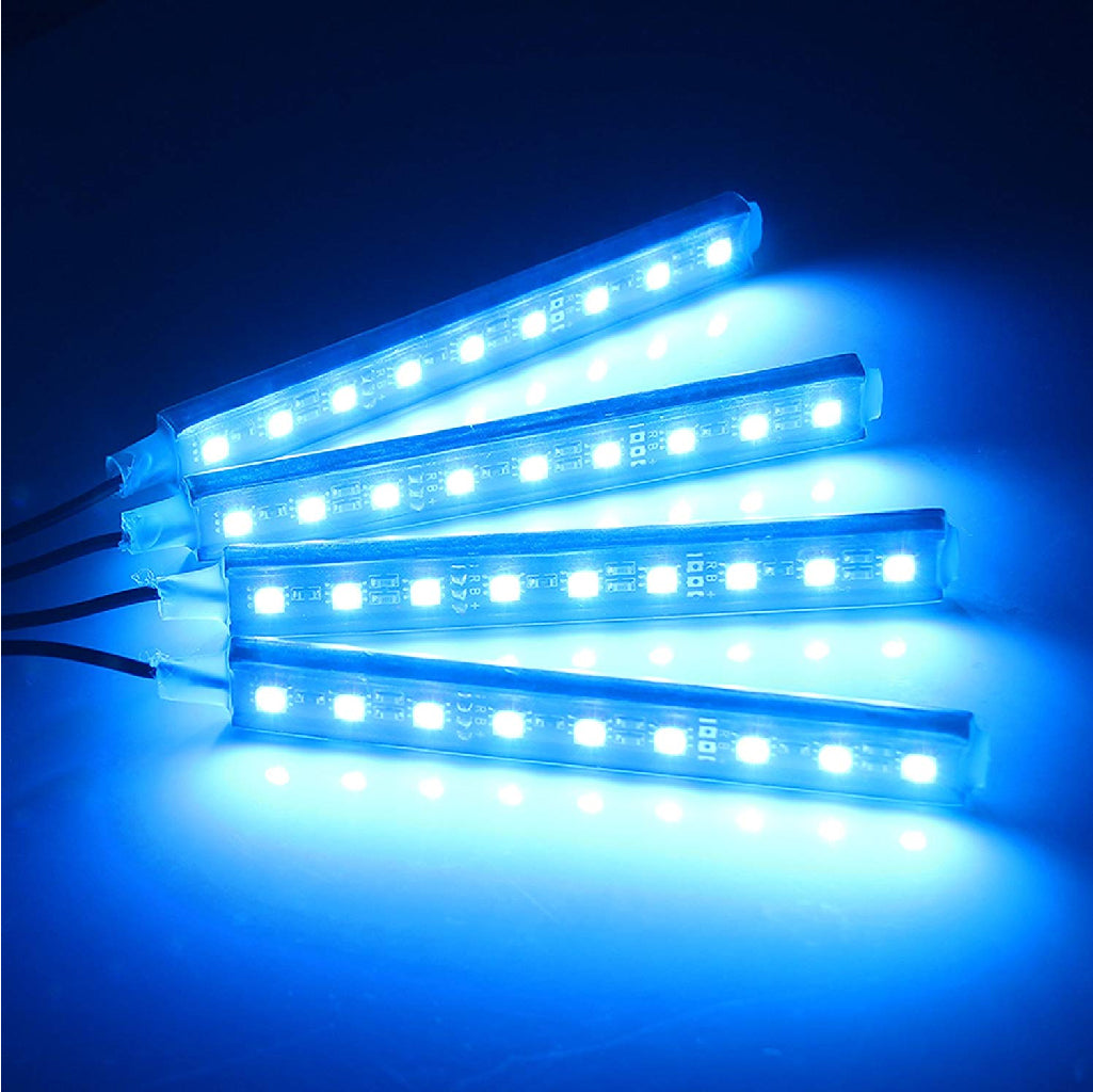 Kit de bandes lumineuses LED pour intérieur de voiture Rgb