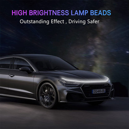 LED dynamiques Bandes lumineuses pour capot de voiture