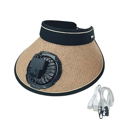 Casquette d’été avec Ventilateur de Refroidissement – قبعة مع مروحة تعمل بالطاقة الشمسية