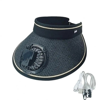 Casquette d’été avec Ventilateur de Refroidissement – قبعة مع مروحة تعمل بالطاقة الشمسية