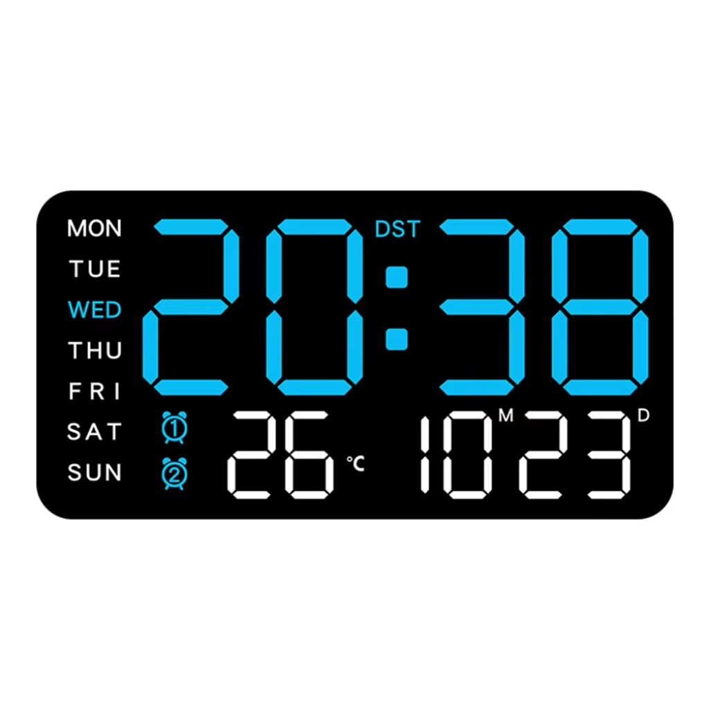 Horloge Murale et Table Numérique à Écran LED Multifunction – ساعة حائط و طاولة رقمية