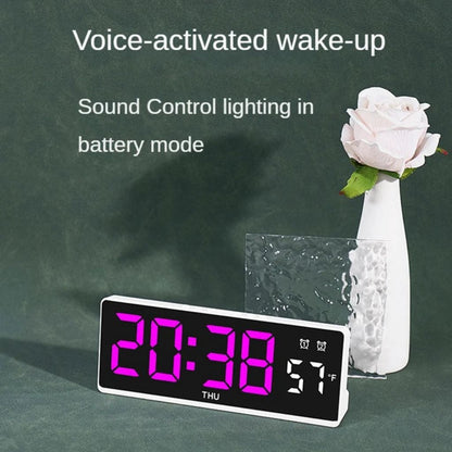 Horloge Électronique Multifonctionnelle avec Affichage de la Température – ساعة إلكترونية متعددة الوظائف مع عرض درجة الحرارة