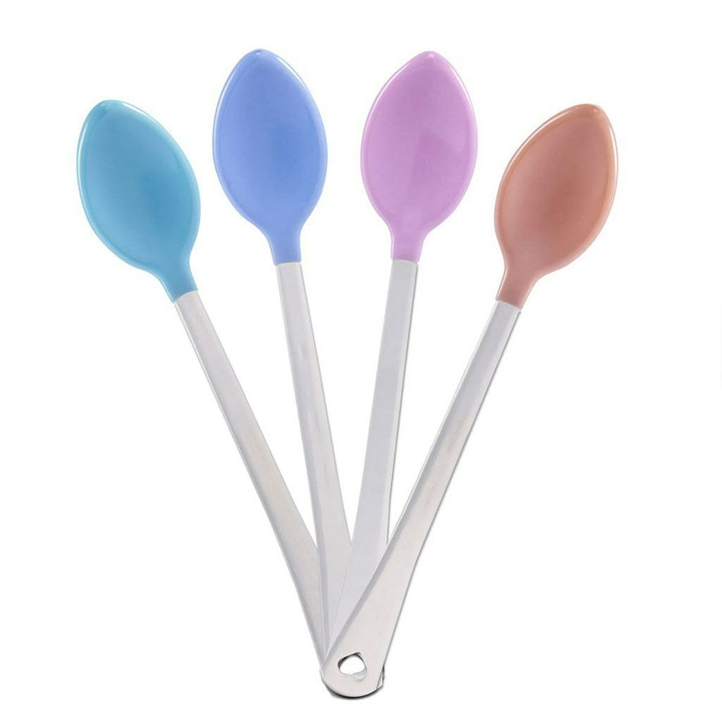 Pack 4Pcs Cuillère Bébé White Hot Thermosensible – طقم ملاعق لتغذية الأطفال مستشعرة للحرارة