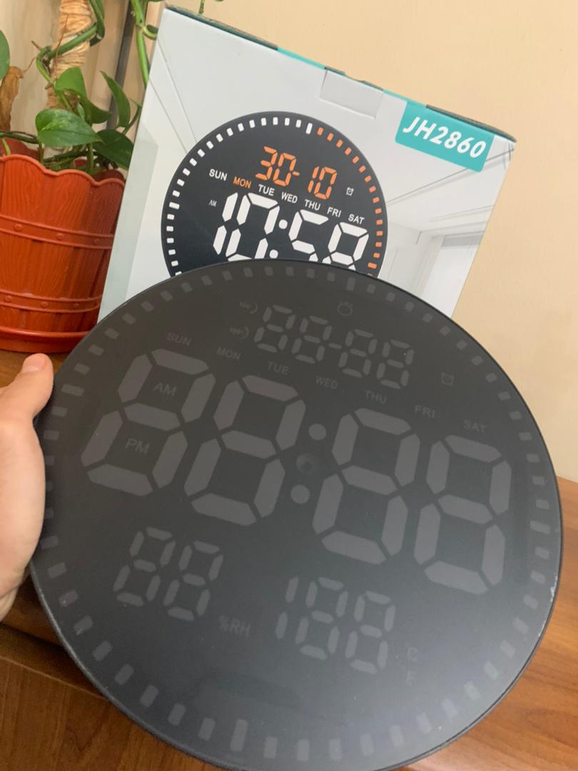 Horloge murale numérique LED avec Télécommande JH-2860