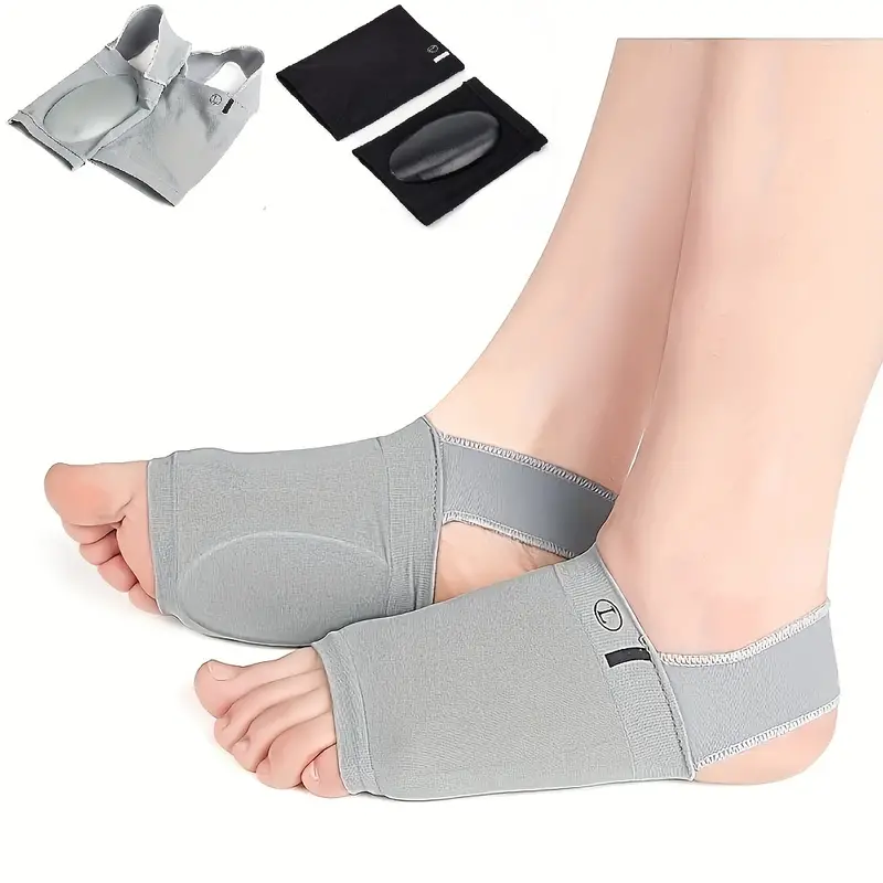 Paire Semelles de pied Soutien de la voûte plantaire en silicone pour fasciite plantaire orthopédique
