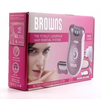 Browns Épilateur Rasoir Lavable 2en1 Bs-2068