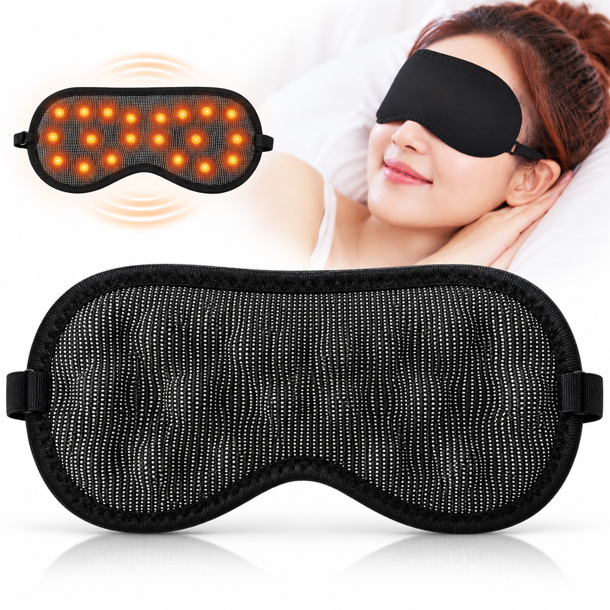 Masque de Sommeil Magnétique Confortable - قناع نوم مغناطيسي مريح للعينين ومضاد للإرهاق