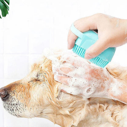 Brosse de Nettoyage et Distributeur De Shampoing en Silicone – فرشاة الحمام من السيليكون