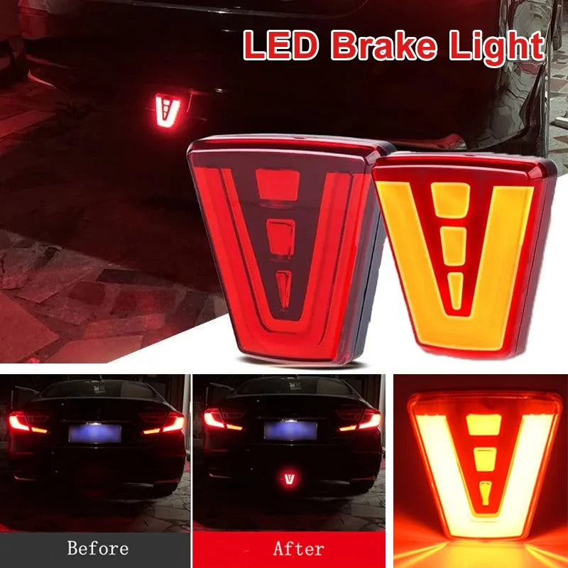 Feux arrière de frein Universel , Style sportif , Flash d'avertissement,pour Auto SUV Moto - مصابيح خلفية للفرامل ، نمط رياضي، فلاش تحذير،