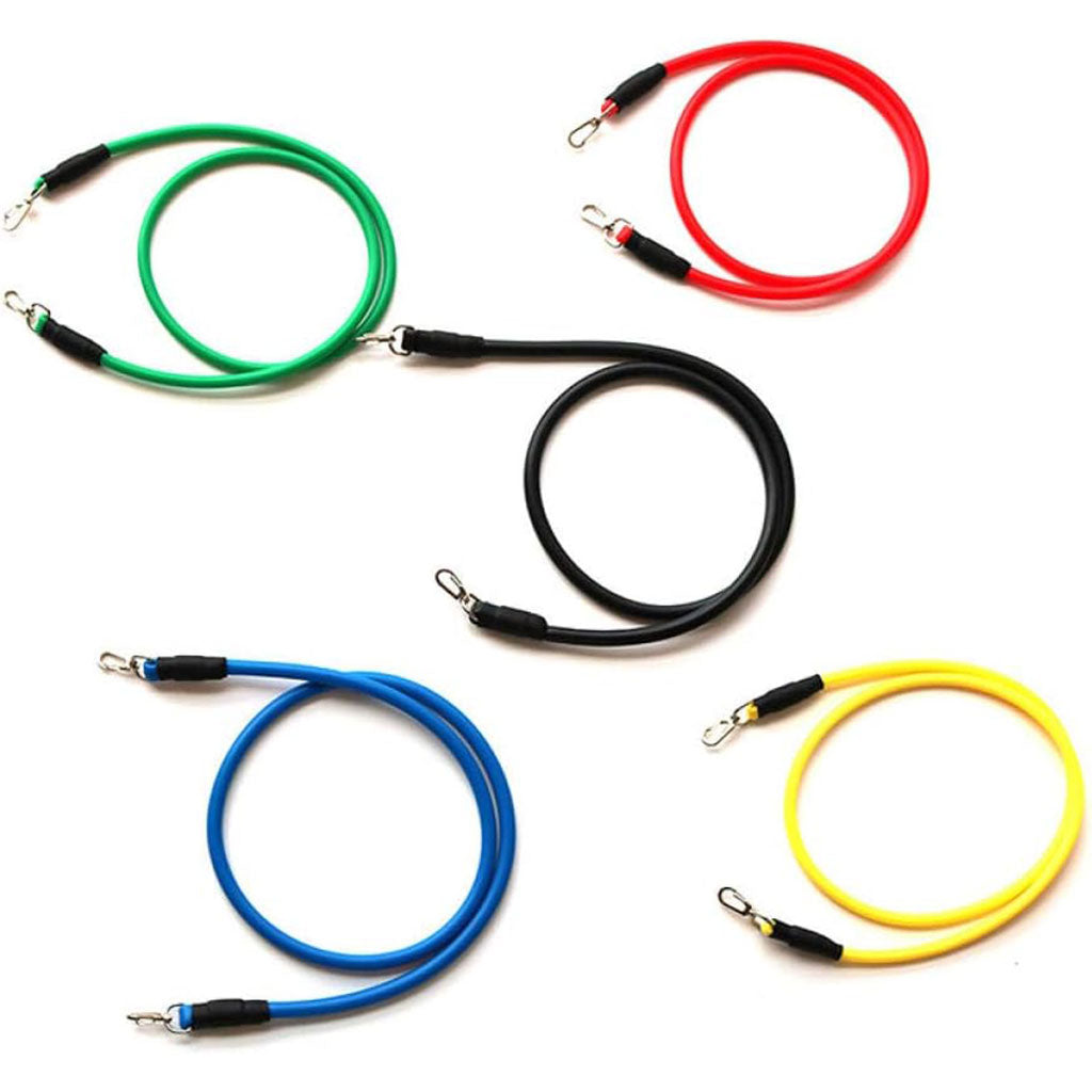 Cordes élastiques de musculation Ensemble de bandes pour sport 11Pcs (5Kg-45Kg) – طقم التدريب المنزلي