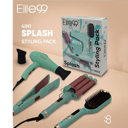 Elite99 Styling 4en1 Pack Ultime pour des Cheveux Parfaits – مجموعة العناية بالشعر 4في1