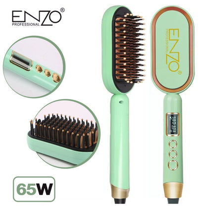 ENZO PROFESSIONAL Brosse Lissante Electrique Professional En Céramique تنزوت