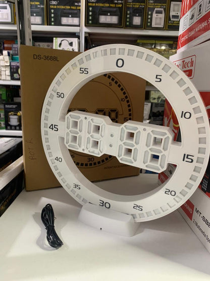 Horloge murale numérique 3D