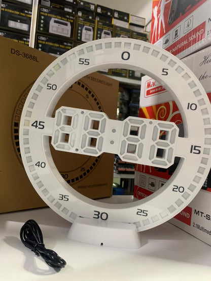 Horloge murale numérique 3D
