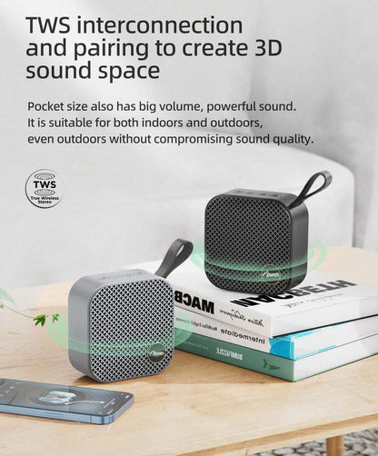 Mini ampli haut parleur sans fil bluetooth, enceinte bluetooth haute fidélité étanch IPX6 5W DUNTH DU-SP073