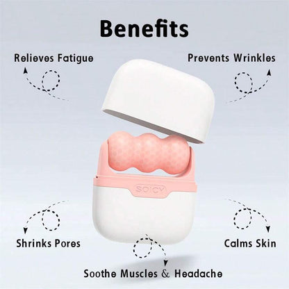 Rouleau de glace pour Massage du visage et des yeux , corps, mésothérapie , refroidissement, soulagement de la douleur