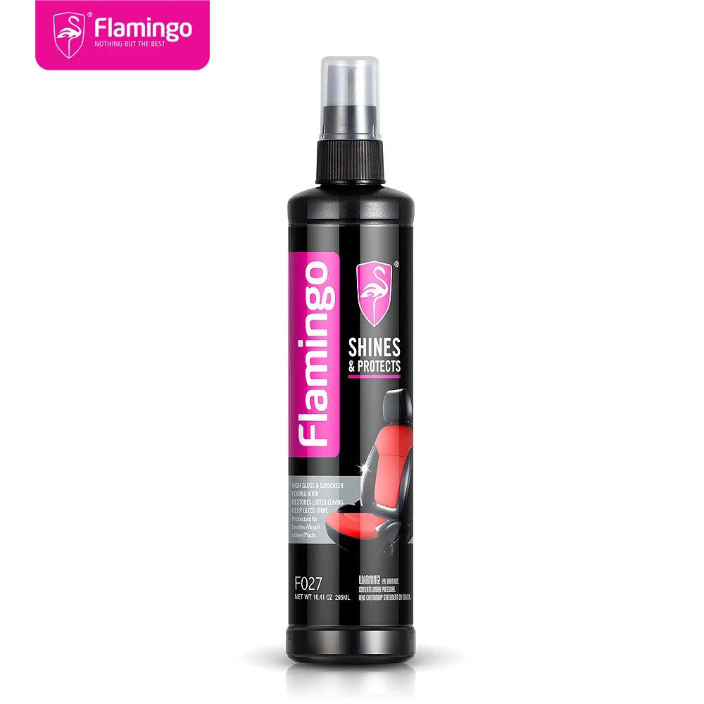 FLAMINGO Brillance ET Protection Intérieure pour Voitures 295 ml – منظف مقاعد الجلدية للسيارات