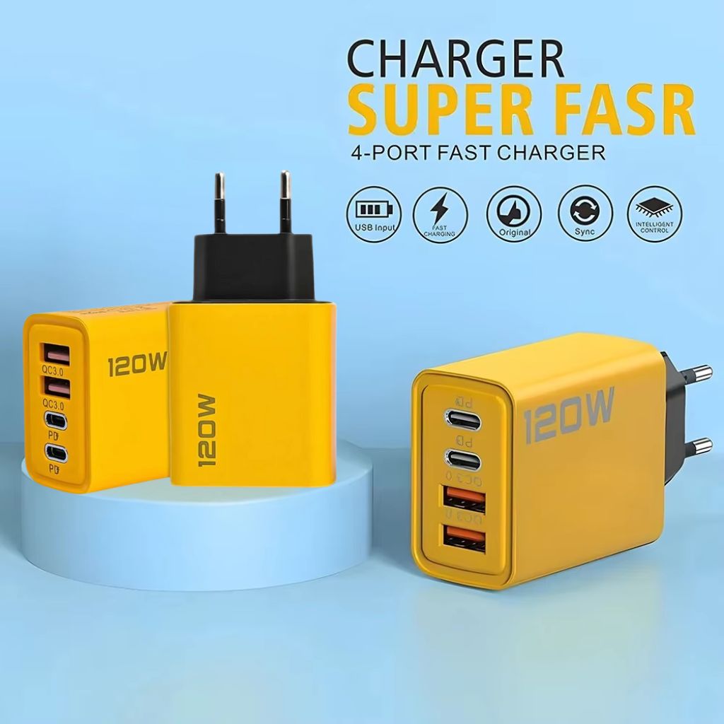 Chargeur Rapide USB Type-C 120W – شاحن سريع بقدرة 120 واط