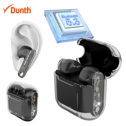 Écouteurs sans fil bluetooth, écouteur mains libres, couleur noir DUNTH DU-T151 - تنزوت
