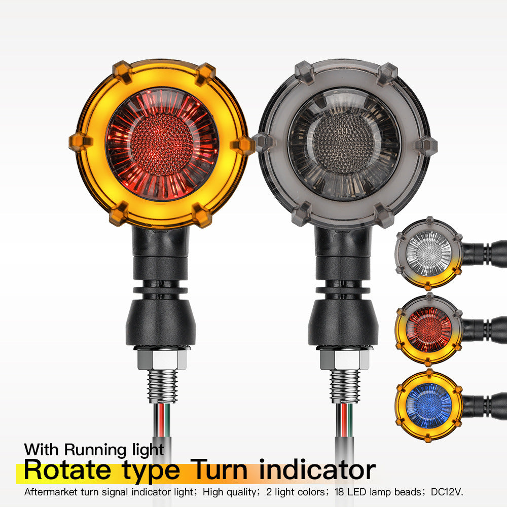 Clignotants LED pour Moto Couleur Rouge et Orange 2pcs - أشارات غمازات دراجة نارية أحمر وبرتقالي