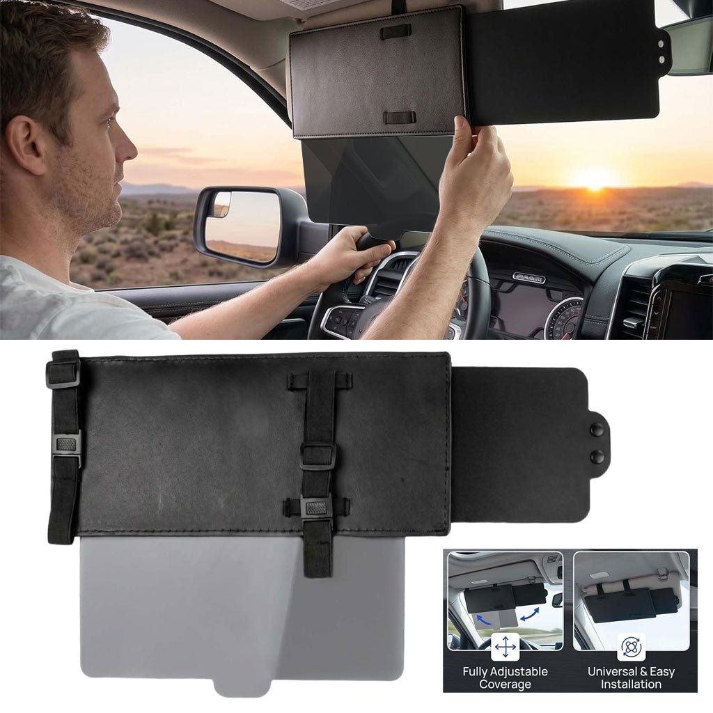 Extension de Pare-Soleil Anti-Éblouissement Ajustable pour Voiture - حاجِب شمس ومظلة للسيارات واقٍ من الأشعة فوق البنفسجية
