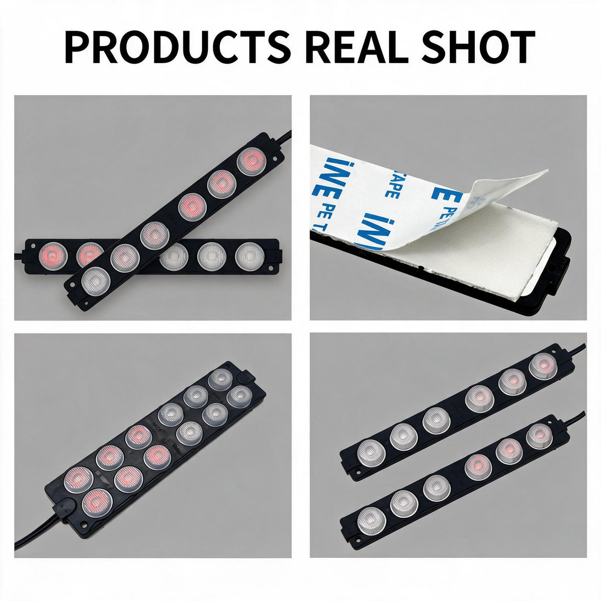 Feux stroboscopiques 12LED 12-24V 2 Couleur pour Véhicules et Camions 1Pcs - شريط إضاءة تحذيري مدمج للسيارات والشاحنات