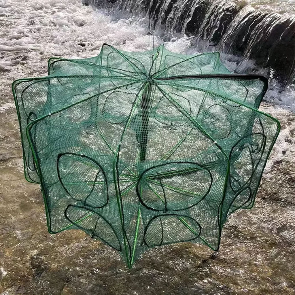 Piège de Pêche Poissons 8 Trous Facile a Installer 80cm