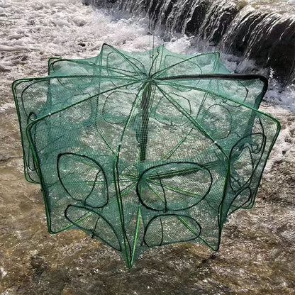 Piège de Pêche Poissons 8 Trous Facile a Installer 80cm